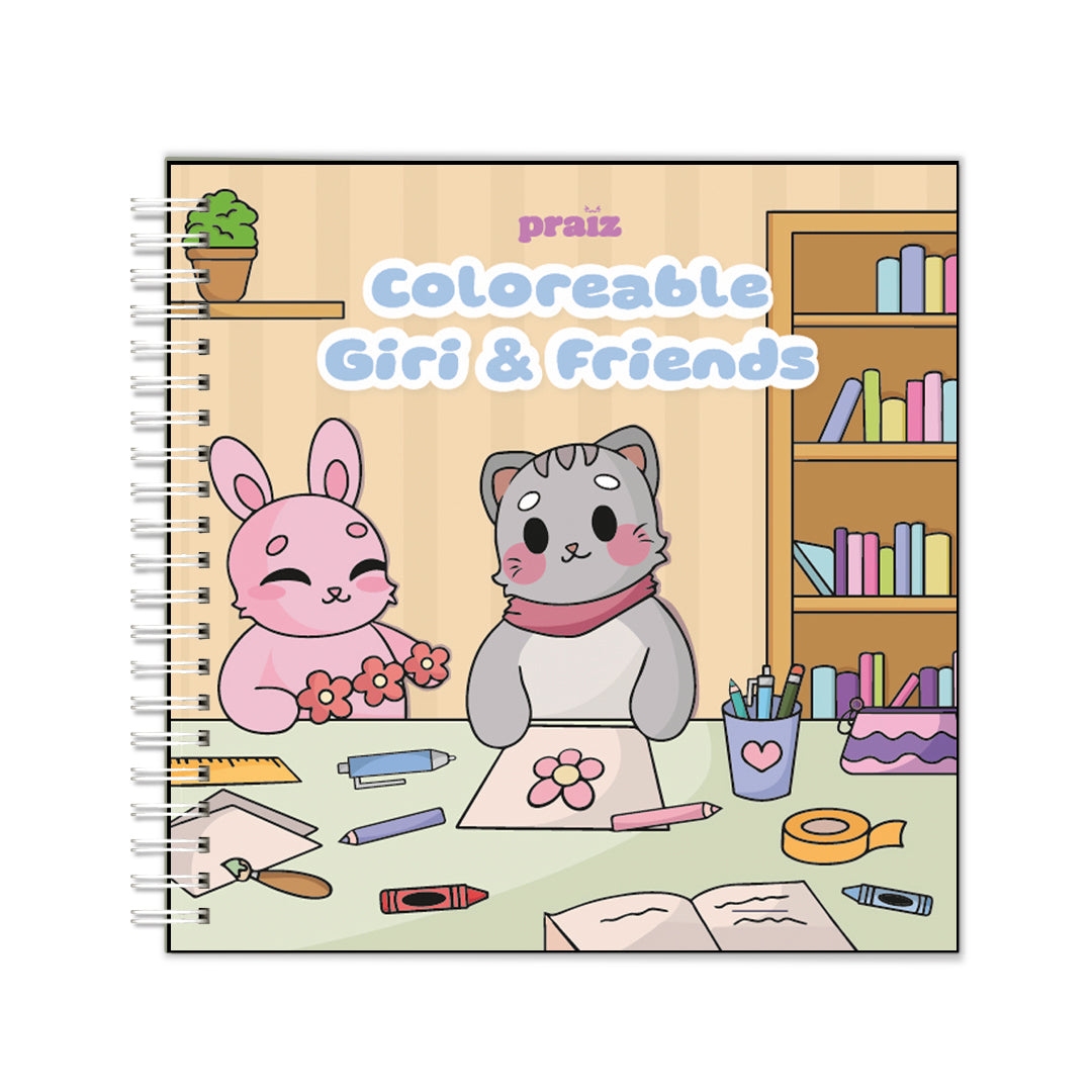COLOREABLE GIRI AND FRIENDS