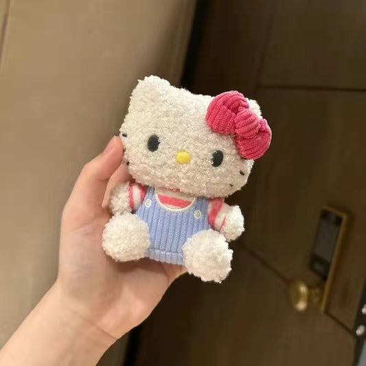 LLAVERO PELUCHE KITTY RIZADA