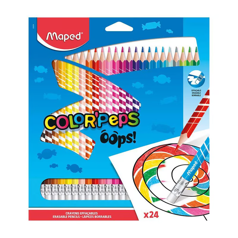 COLORES BORRABLES X24 MAPED