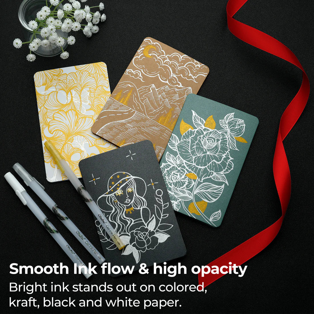 OHUHU - BOLÍGRAFOS TINTA GEL LEAHI X12