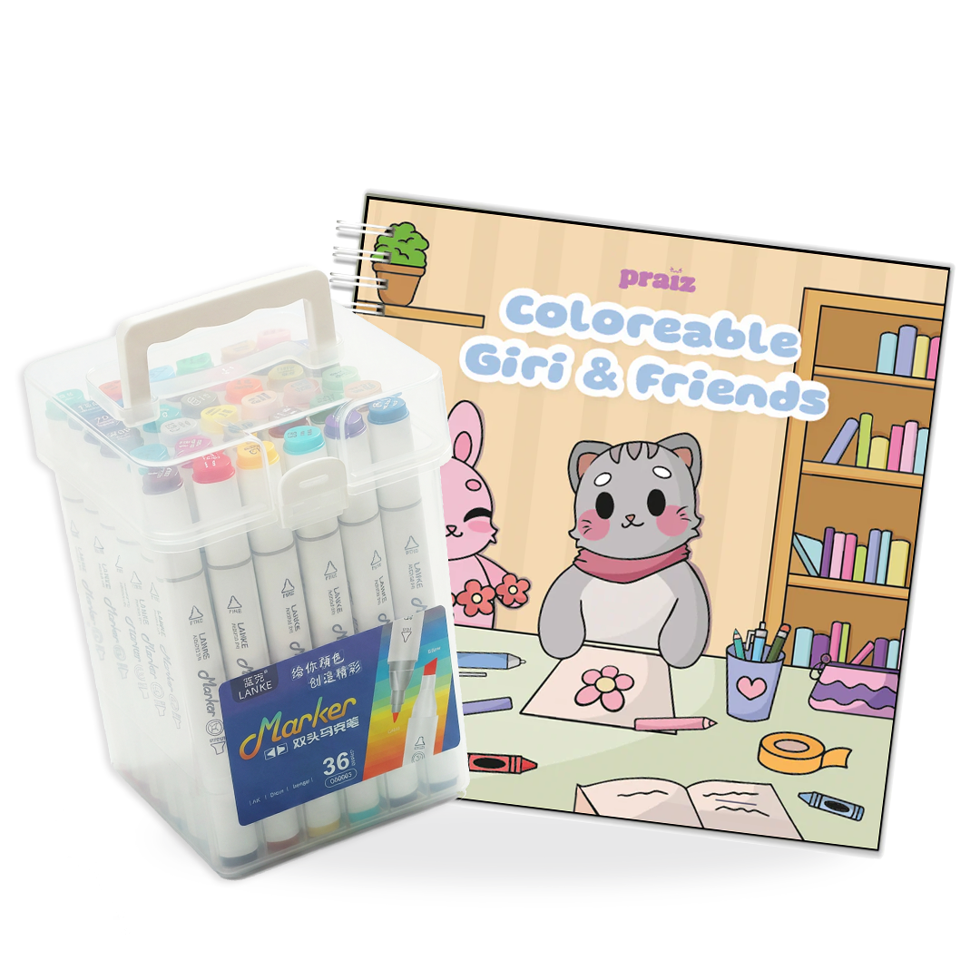 COLOREABLE GIRI & LANKE X36 COL