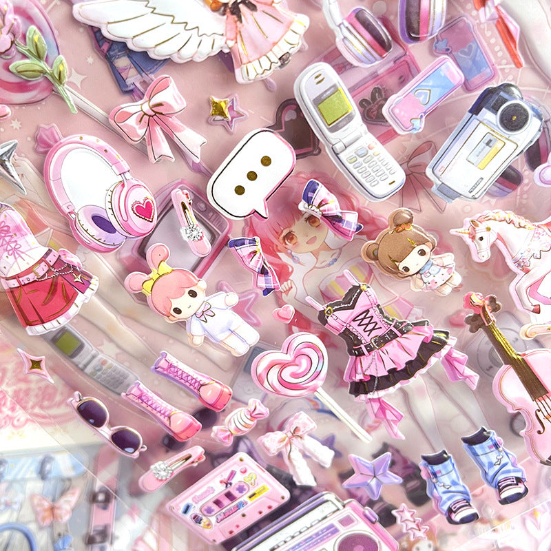 STICKER DRESSING GIRL