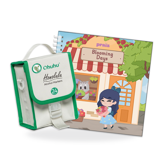 COLOREABLE BLOOMING & OHUHU HONOLULU X24 COL