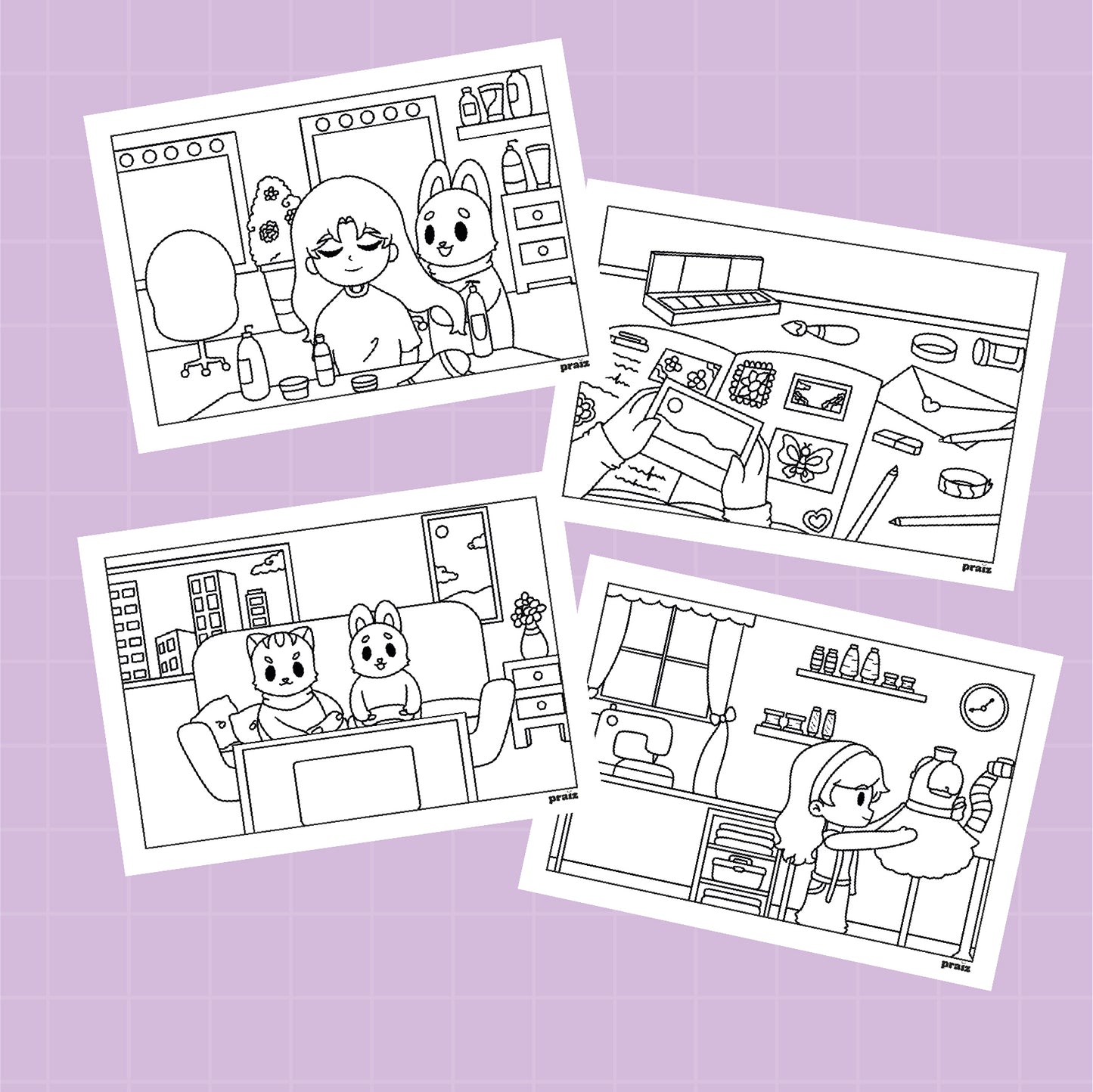 COLOREABLE DIGITAL - HOBBIES TIME