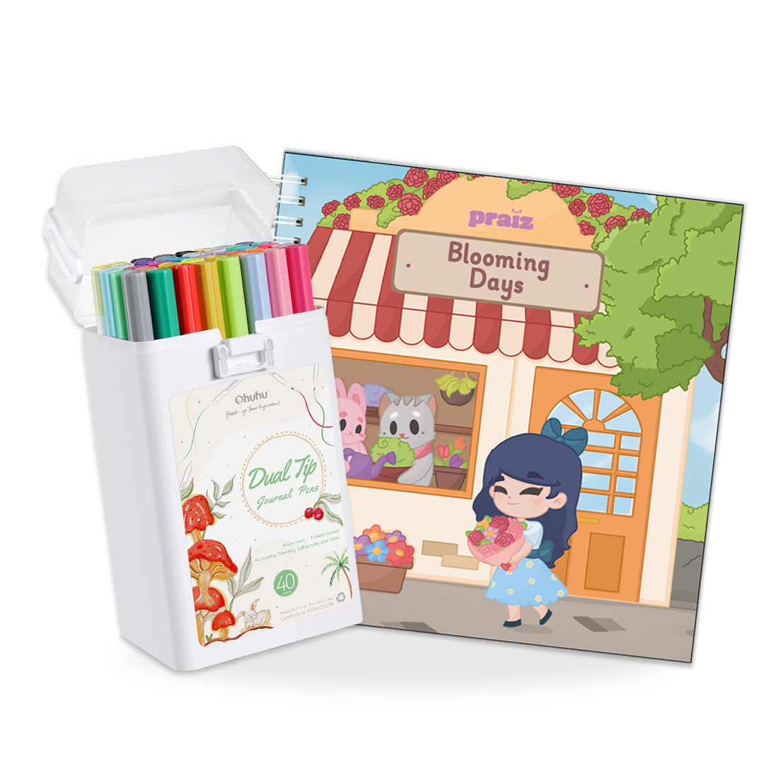 COLOREABLE BLOOMING & OHUHU DUAL TIPS X40 COL