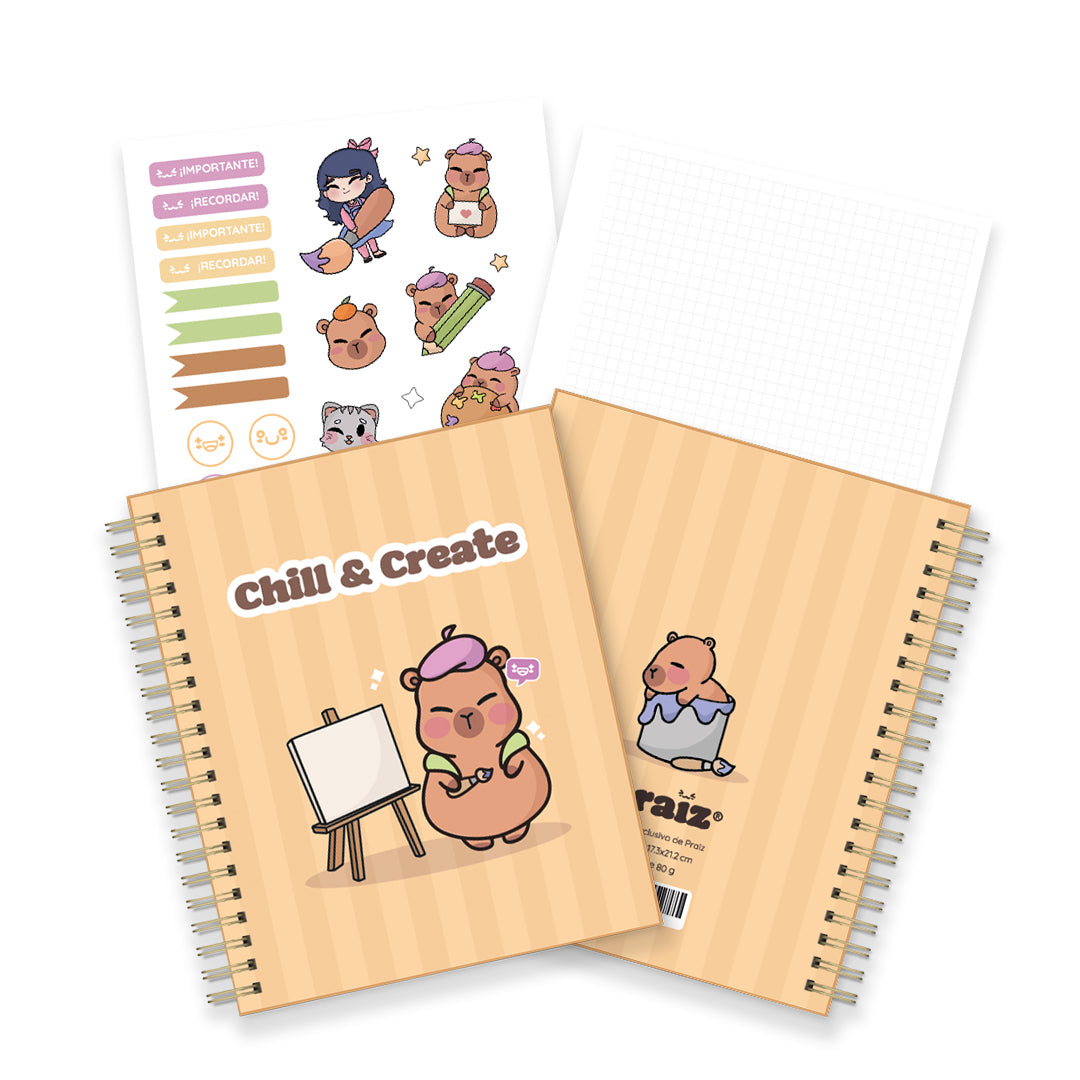 CUADERNO CAPIBARA CHILL & CREATE