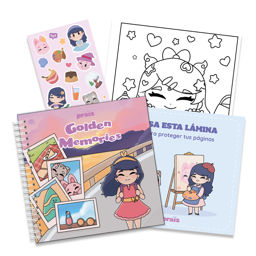PREVENTA COLOREABLE GOLDEN MEMORIES