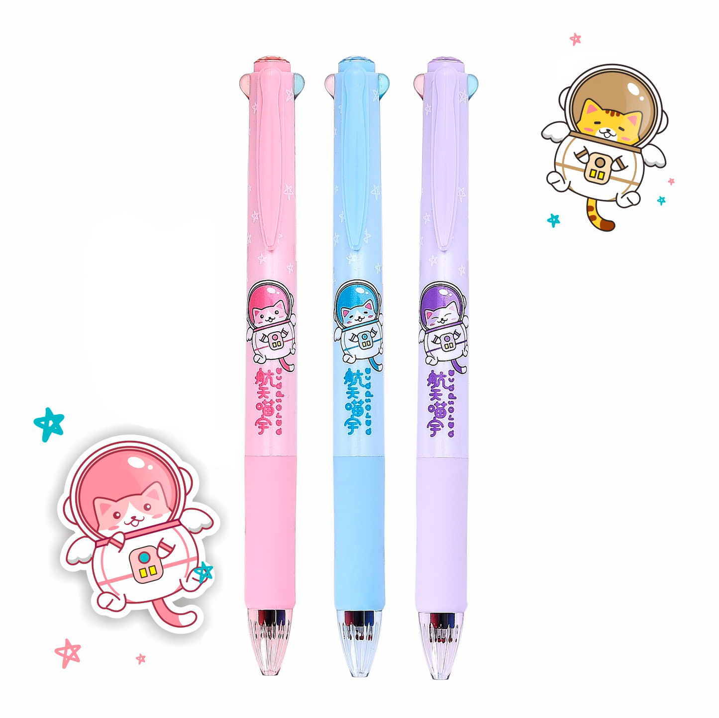 LAPICERO 4 COLORES GATO