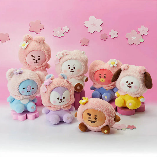 LLAVERO PELUCHE FLOR BT21