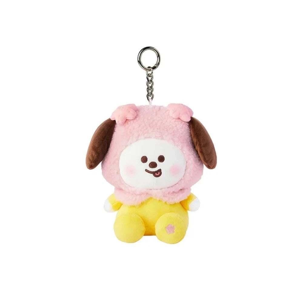 LLAVERO PELUCHE FLOR BT21