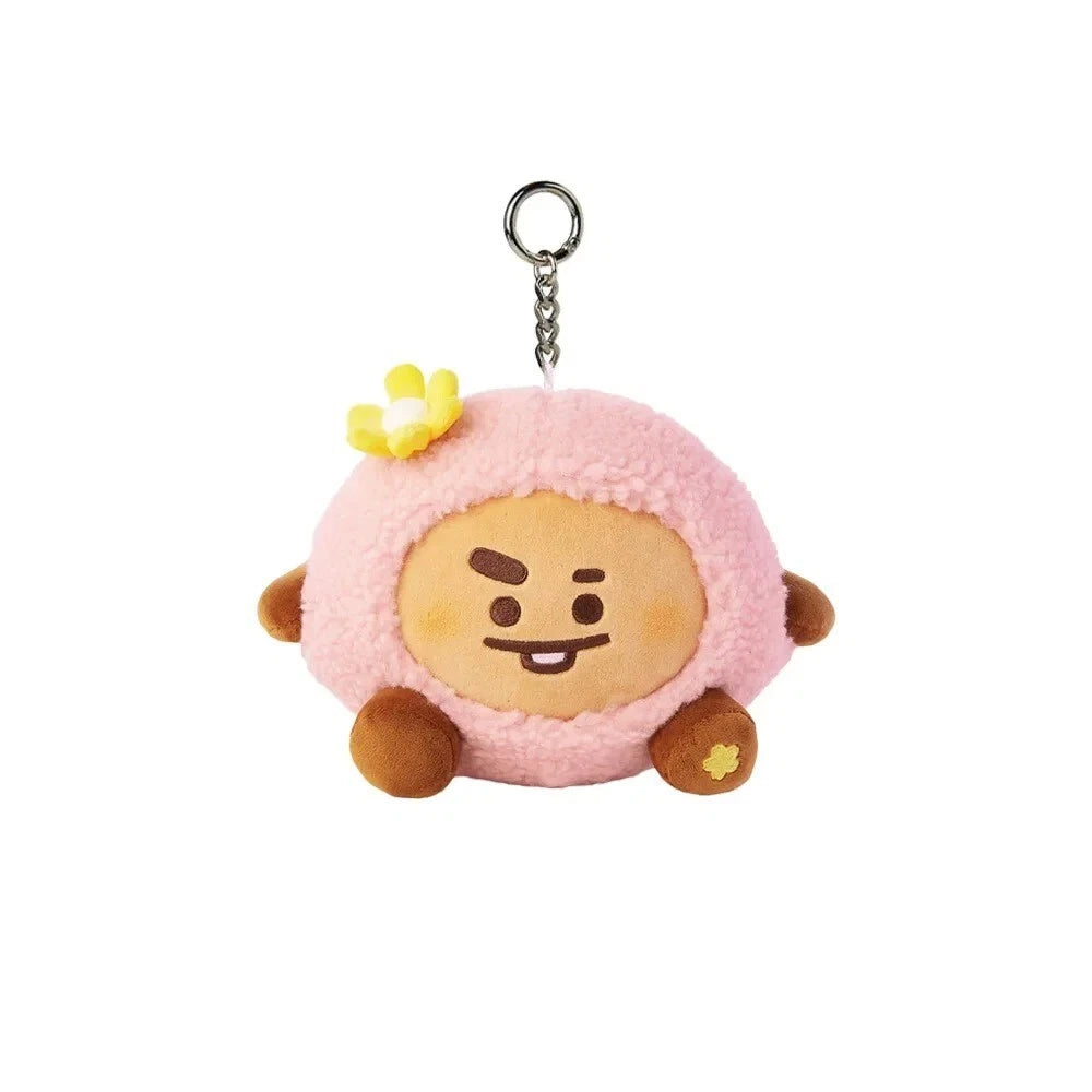 LLAVERO PELUCHE FLOR BT21