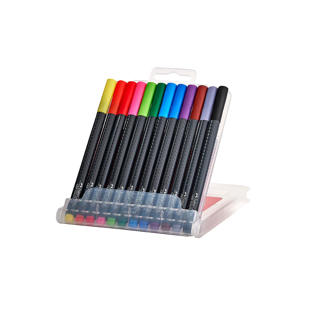 MARCADOR FINEPEN GRIP X12 FABER CASTELL