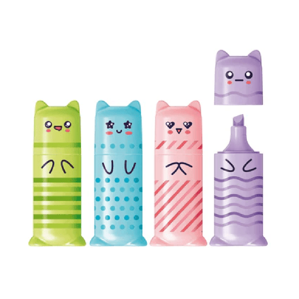 RESALTADOR MINI PASTEL X4 MAPED