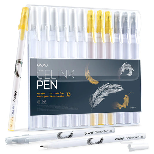 OHUHU - BOLÍGRAFOS TINTA GEL LEAHI X12