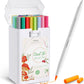 OHUHU - MARCADOR ACUARELABLE PUNTA PINCEL Y PUNTA EXTRA FINA - 40 COLORES