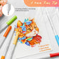 OHUHU - MARCADOR ACUARELABLE PUNTA PINCEL Y PUNTA EXTRA FINA - 40 COLORES