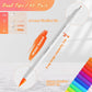 OHUHU - MARCADOR ACUARELABLE PUNTA PINCEL Y PUNTA EXTRA FINA - 40 COLORES