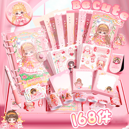 SET PAPELERIA NIÑA CUTE