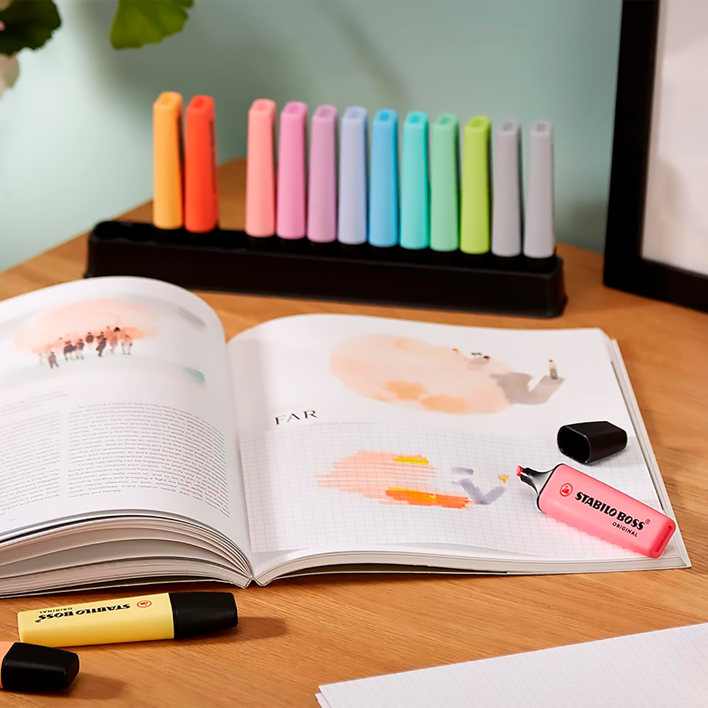 RESALTADORES STABILO BOSS DESKSET – PASTEL x15