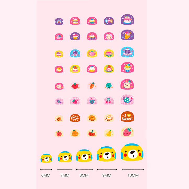 STICKER PARA UÑAS CUTE